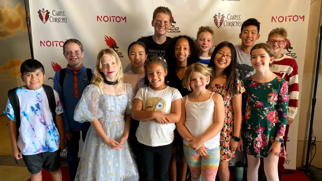 Film camp kids on the red carpet at the Film Camp Film Festival premiere